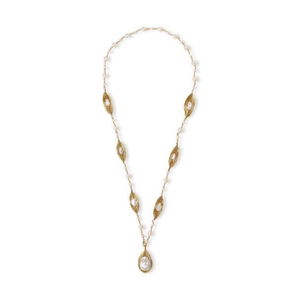 Golden Leaf Baroque Necklace