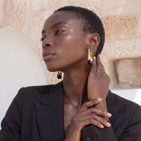 Midnight Drop Earrings