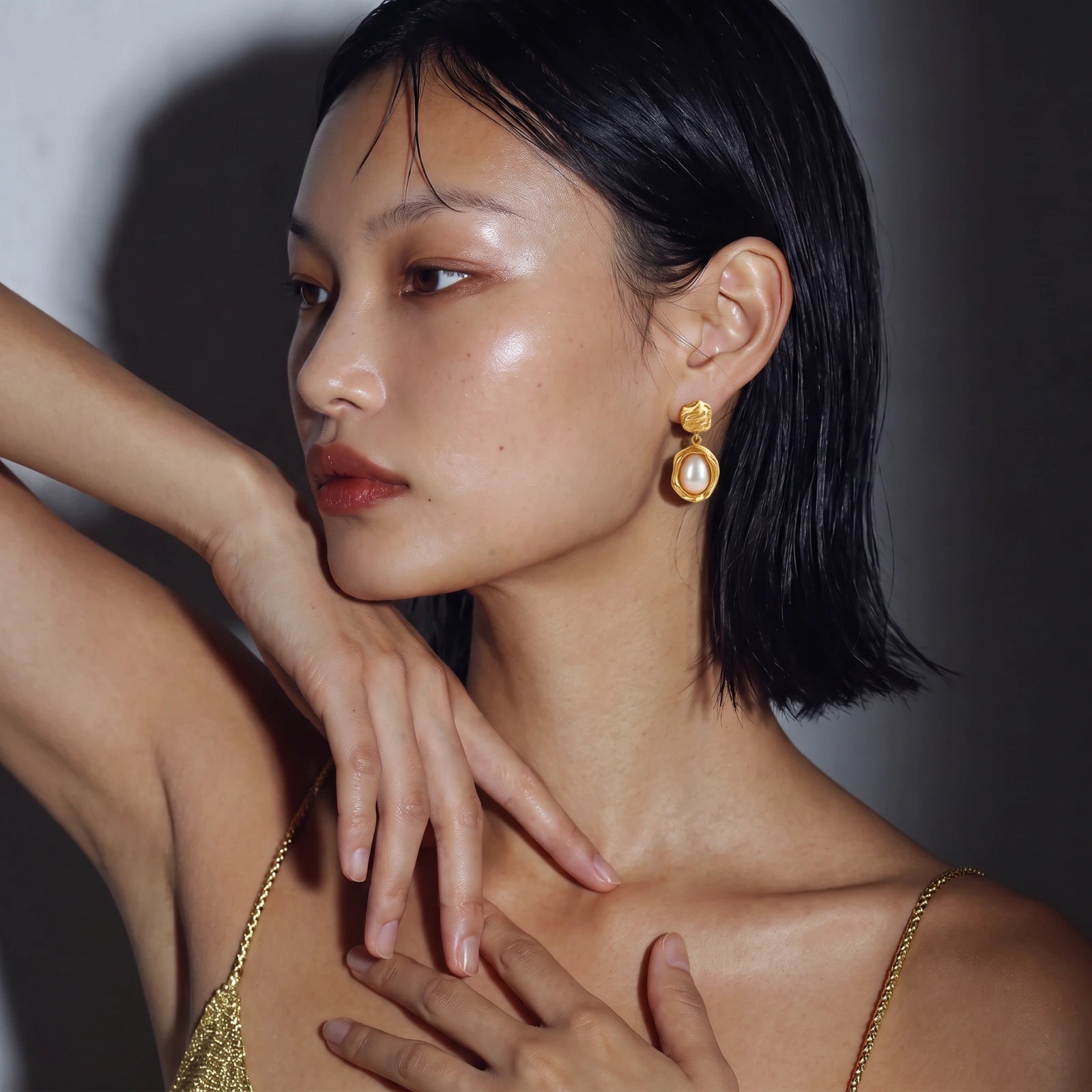 Golden Bloom Pearl Drops