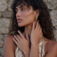 Bamboo Huggie Hoops