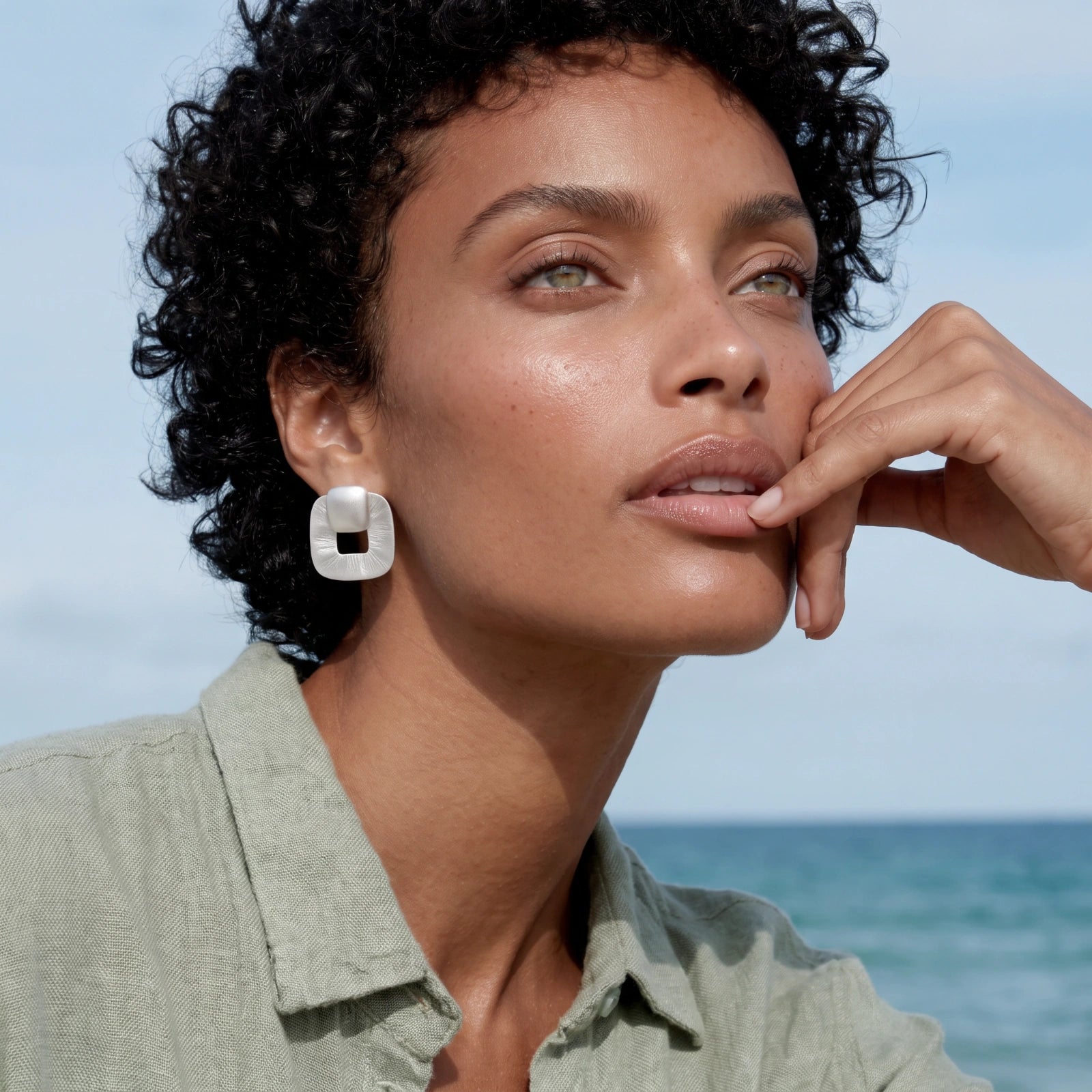 Textured Square Studs