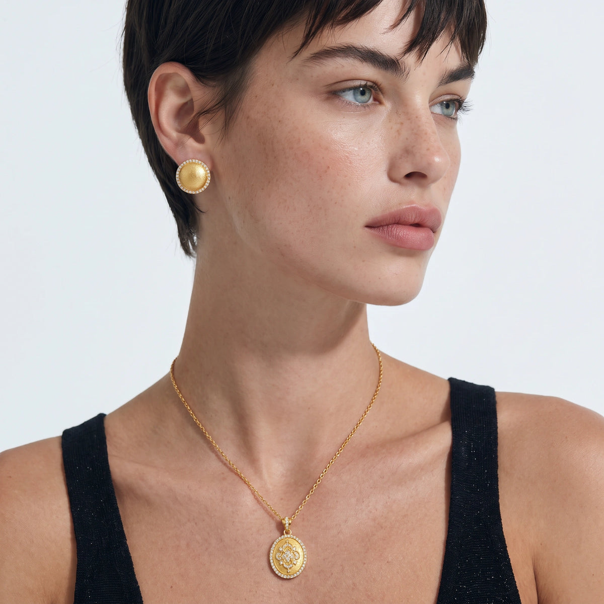 Mandala Coin Necklace