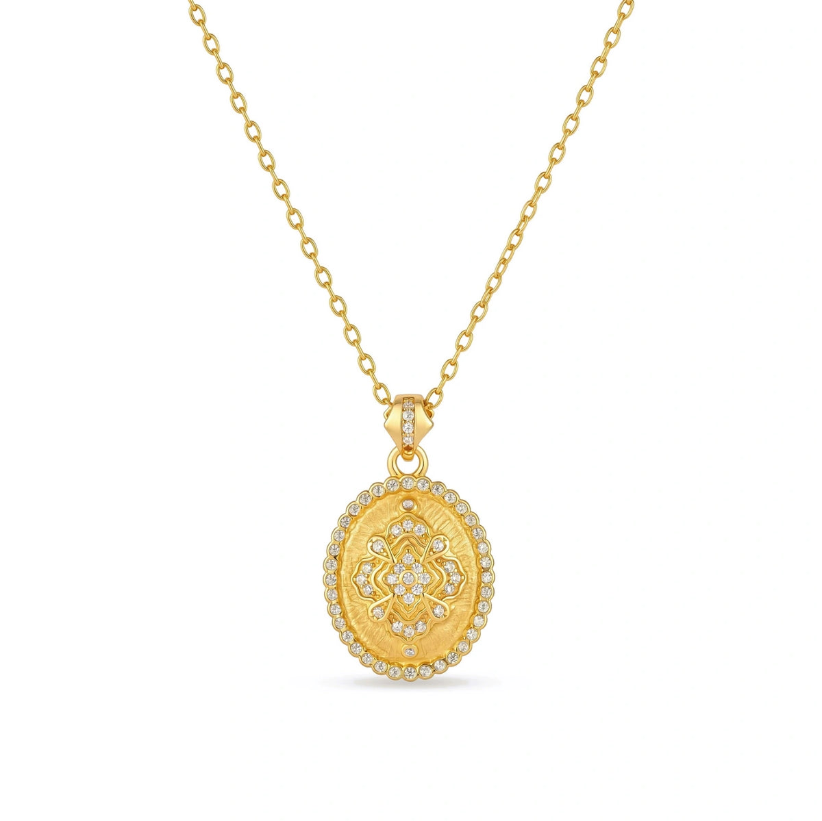Mandala Coin Necklace
