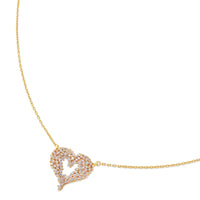 Scattered Heart Necklace