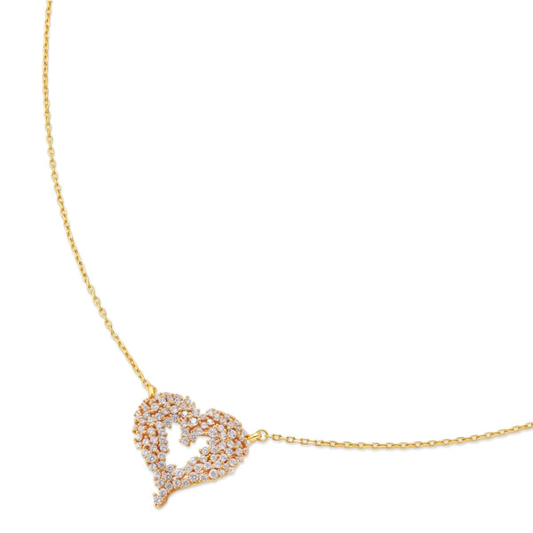 Scattered Heart Necklace