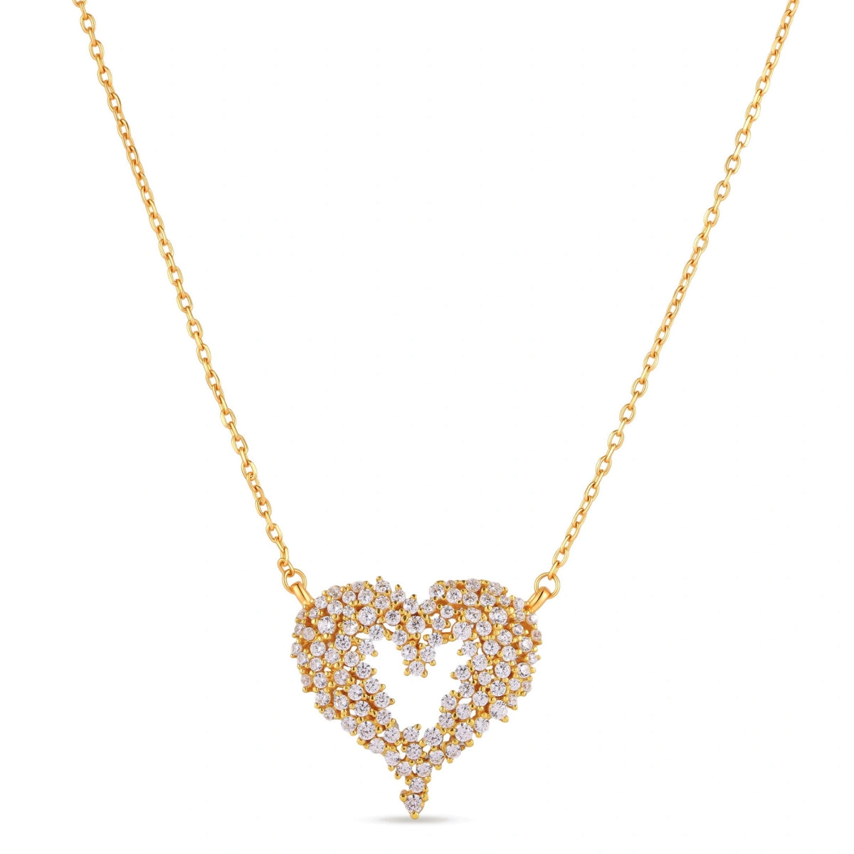 Scattered Heart Necklace