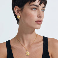 Brushed Gold Dome Studs