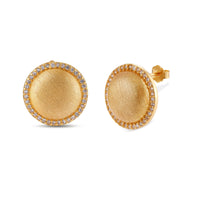 Brushed Gold Dome Studs