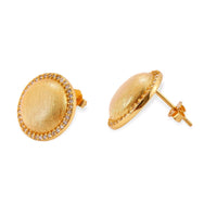 Brushed Gold Dome Studs