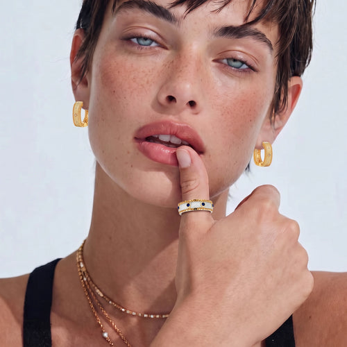 Baroque Huggie Hoops