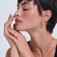 Baroque Huggie Hoops