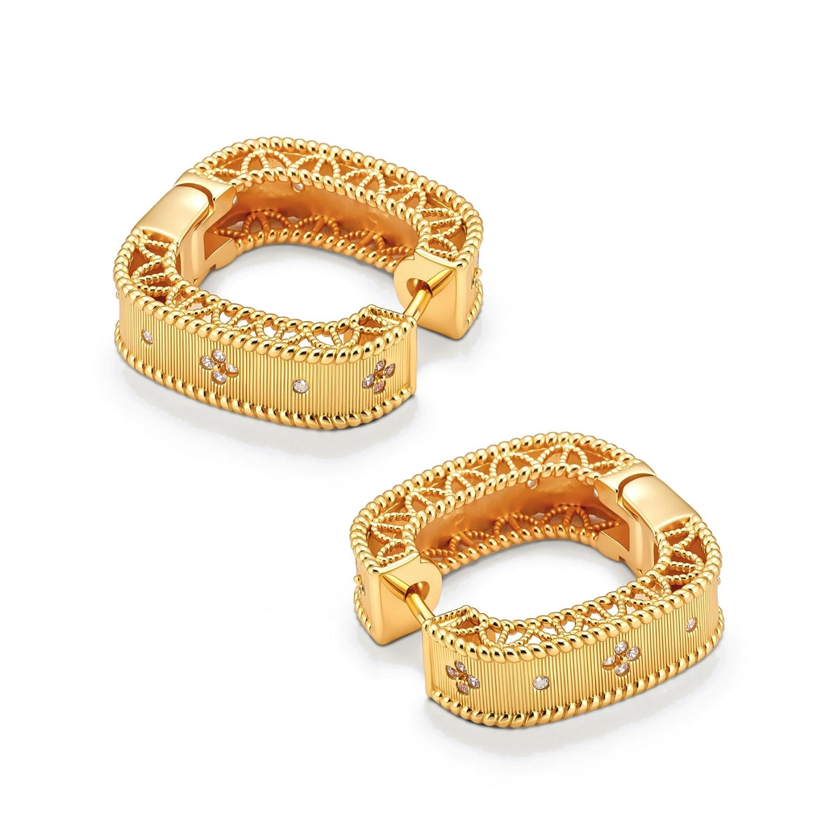 Baroque Huggie Hoops