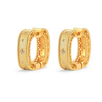 Baroque Huggie Hoops