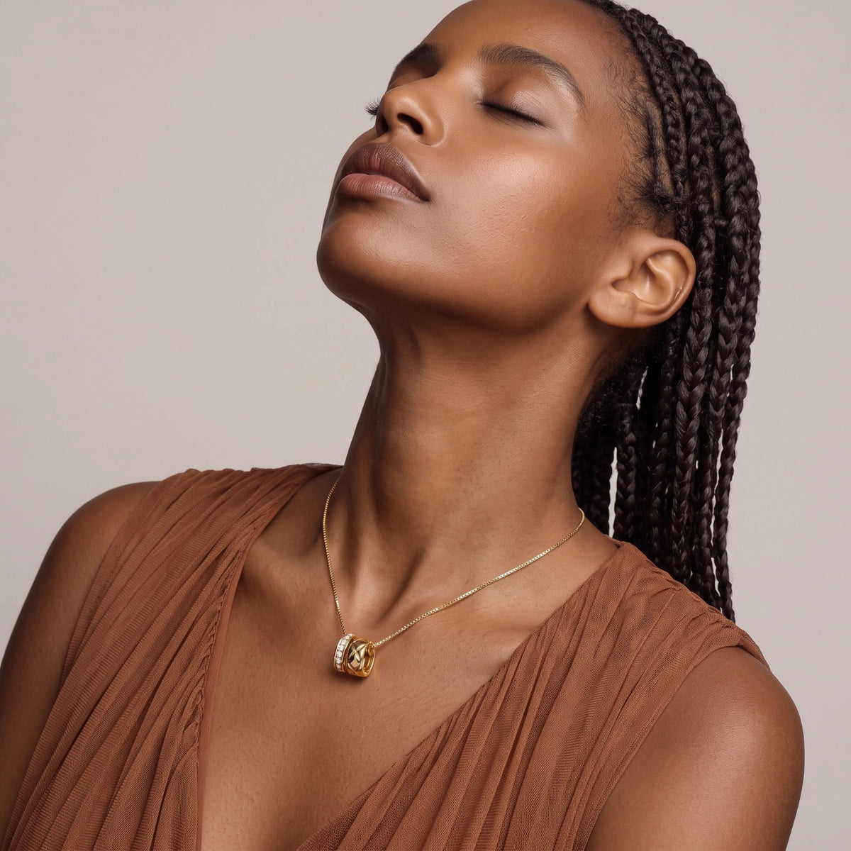 Twin Ring Necklace
