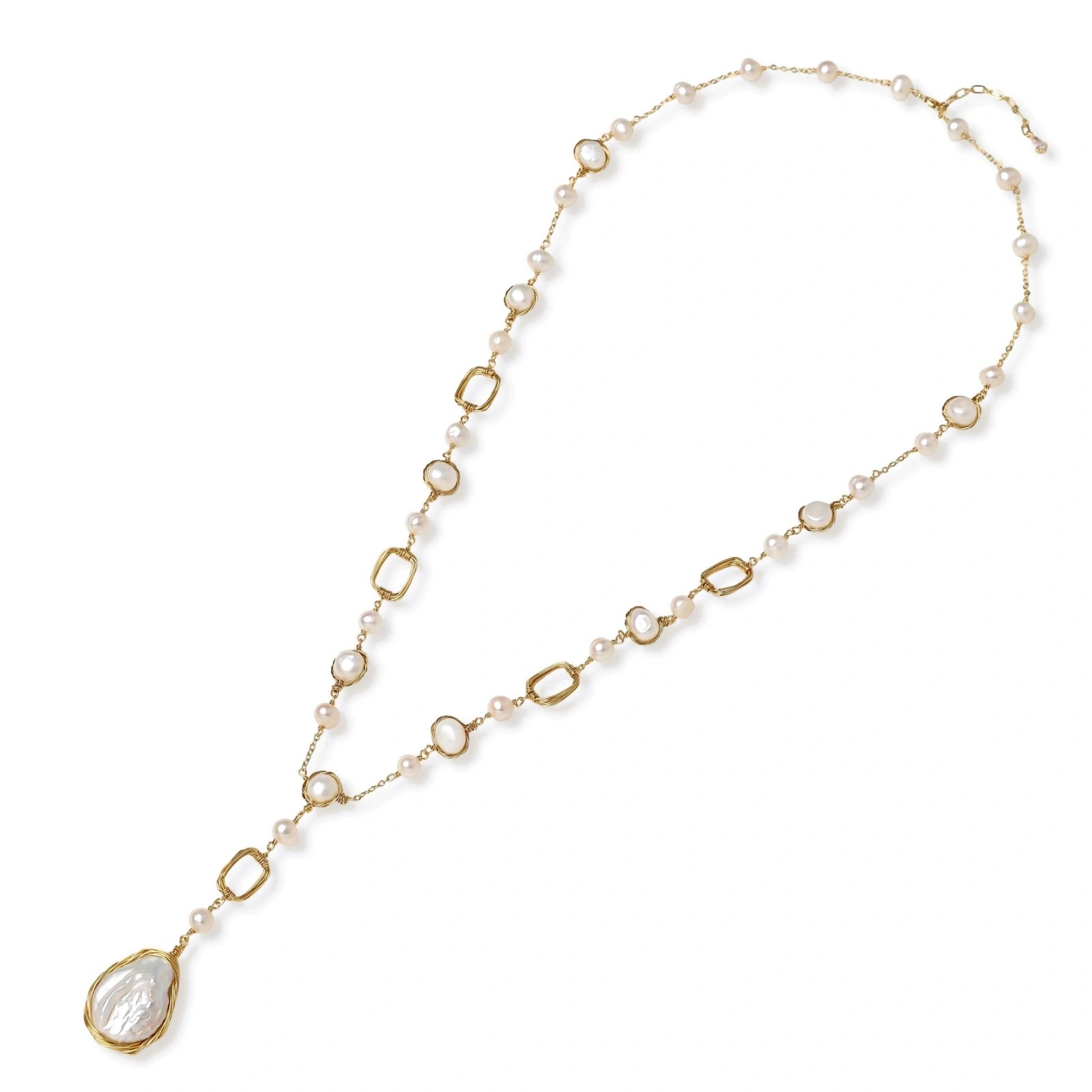 Lumina Pearl Station Necklace