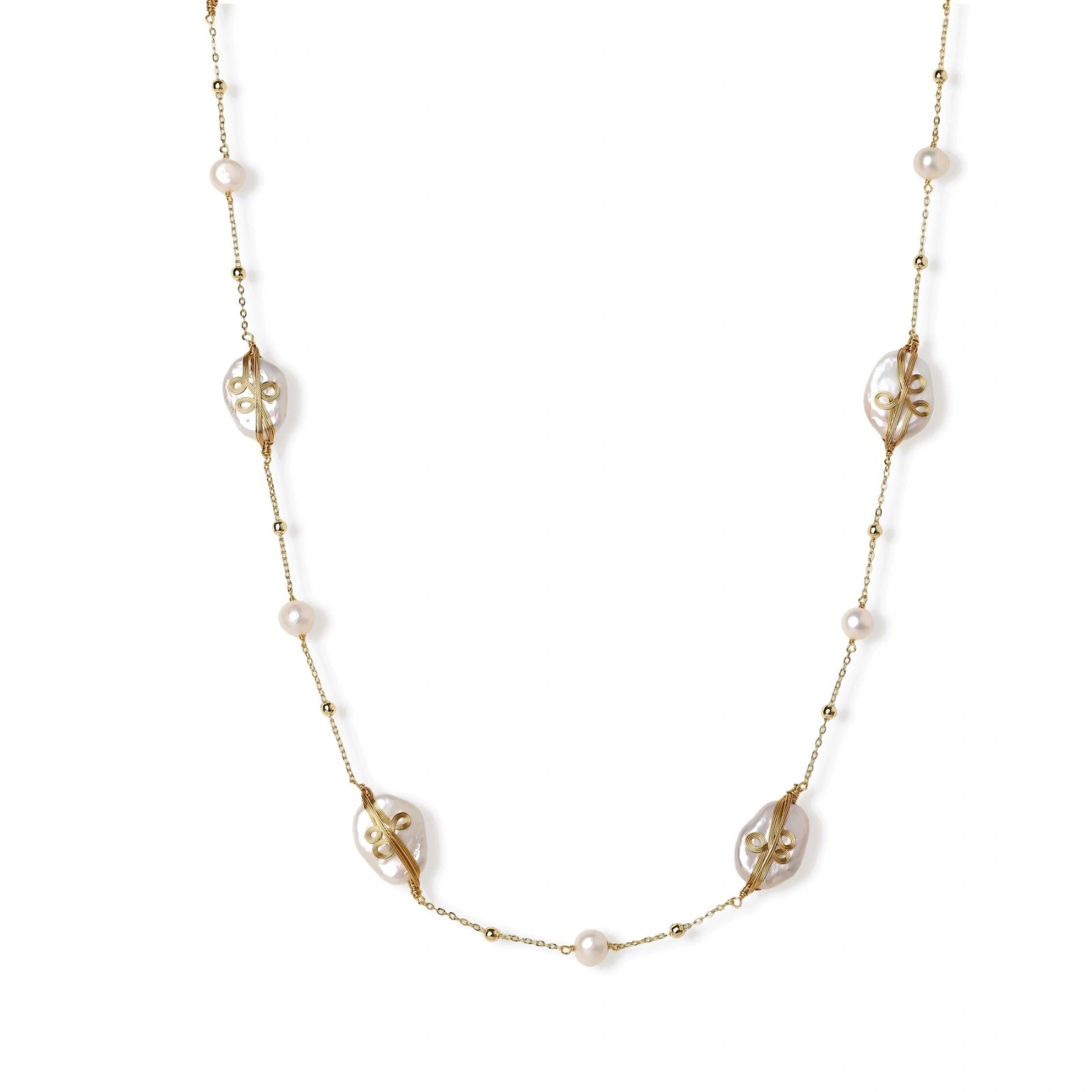 Baroque Pearl Garden Necklace