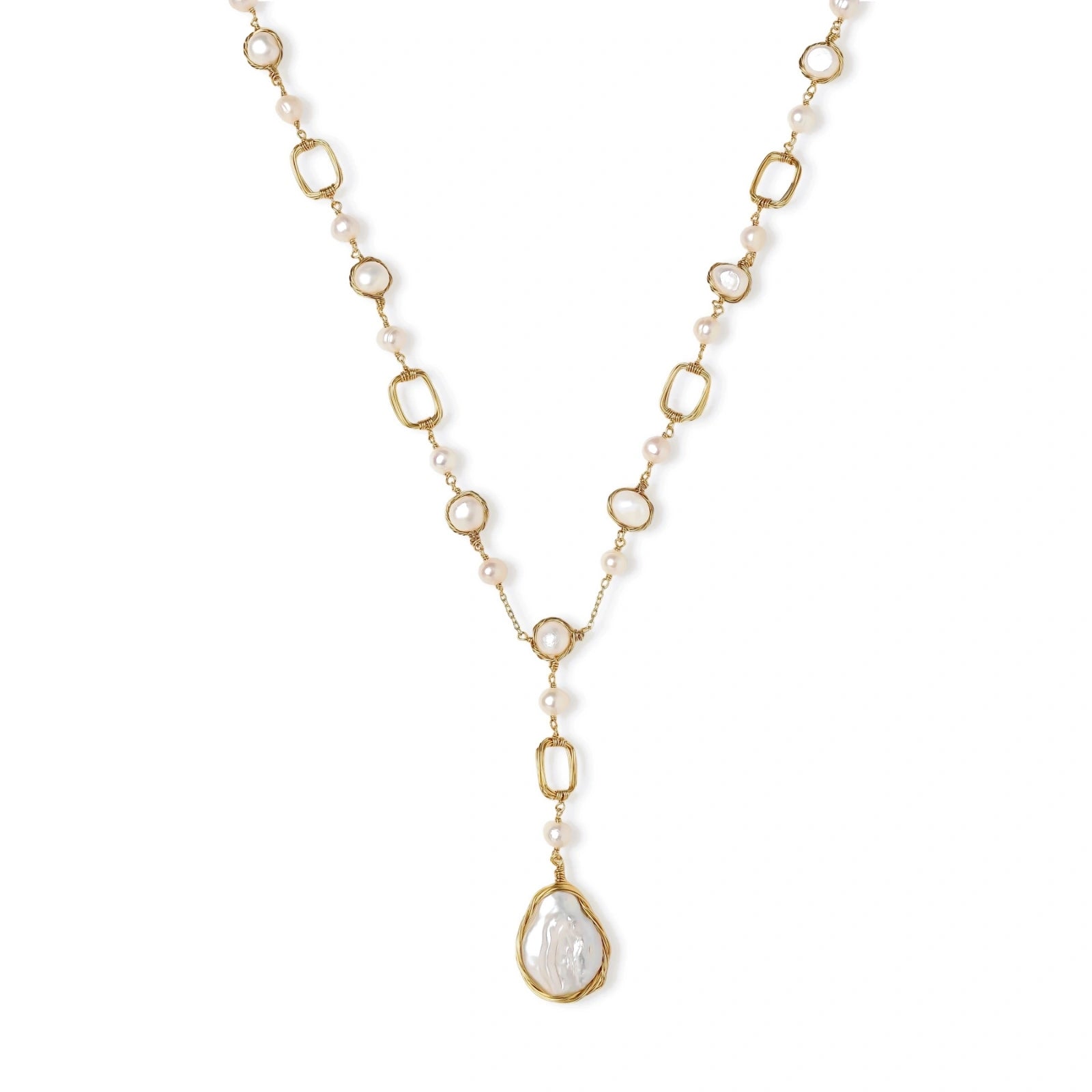 Lumina Pearl Station Necklace
