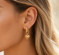 Heart Huggie Earrings