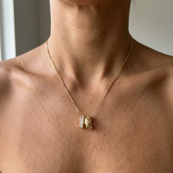 Twin Ring Necklace