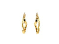 14k Yellow Gold Polished Infinity Shape Drop Earrings